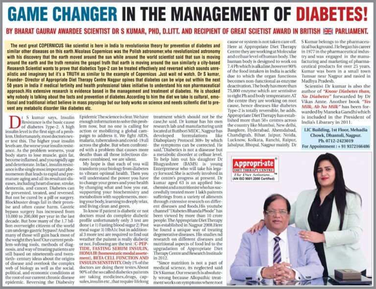 Game Changer in the management of Diabetes